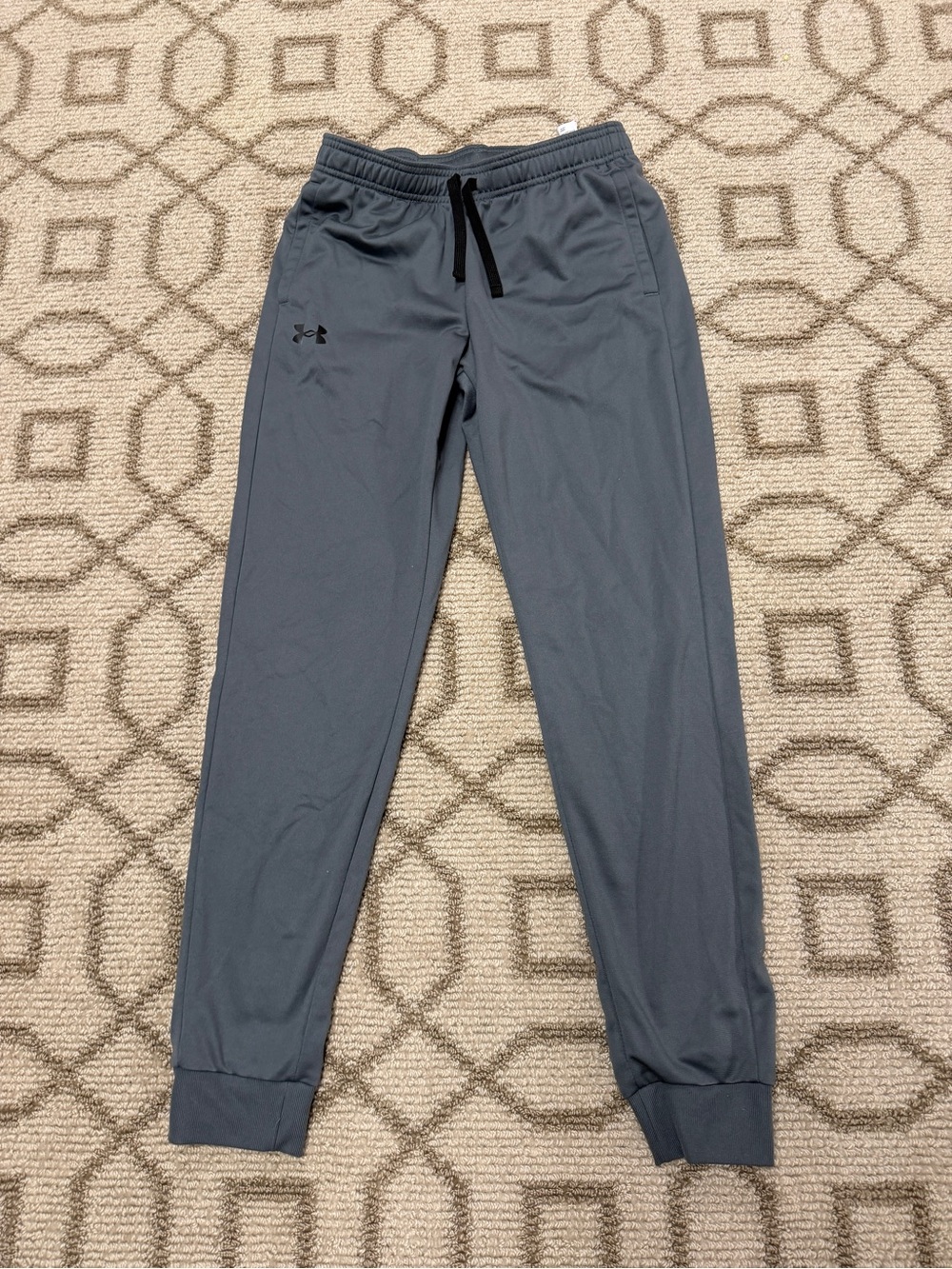 Under Armour Boys Dark Gray Athletic Joggers